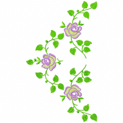 Flowers And Tree Embroidery Design 9 Flowers And Tree Embroidery Design 9